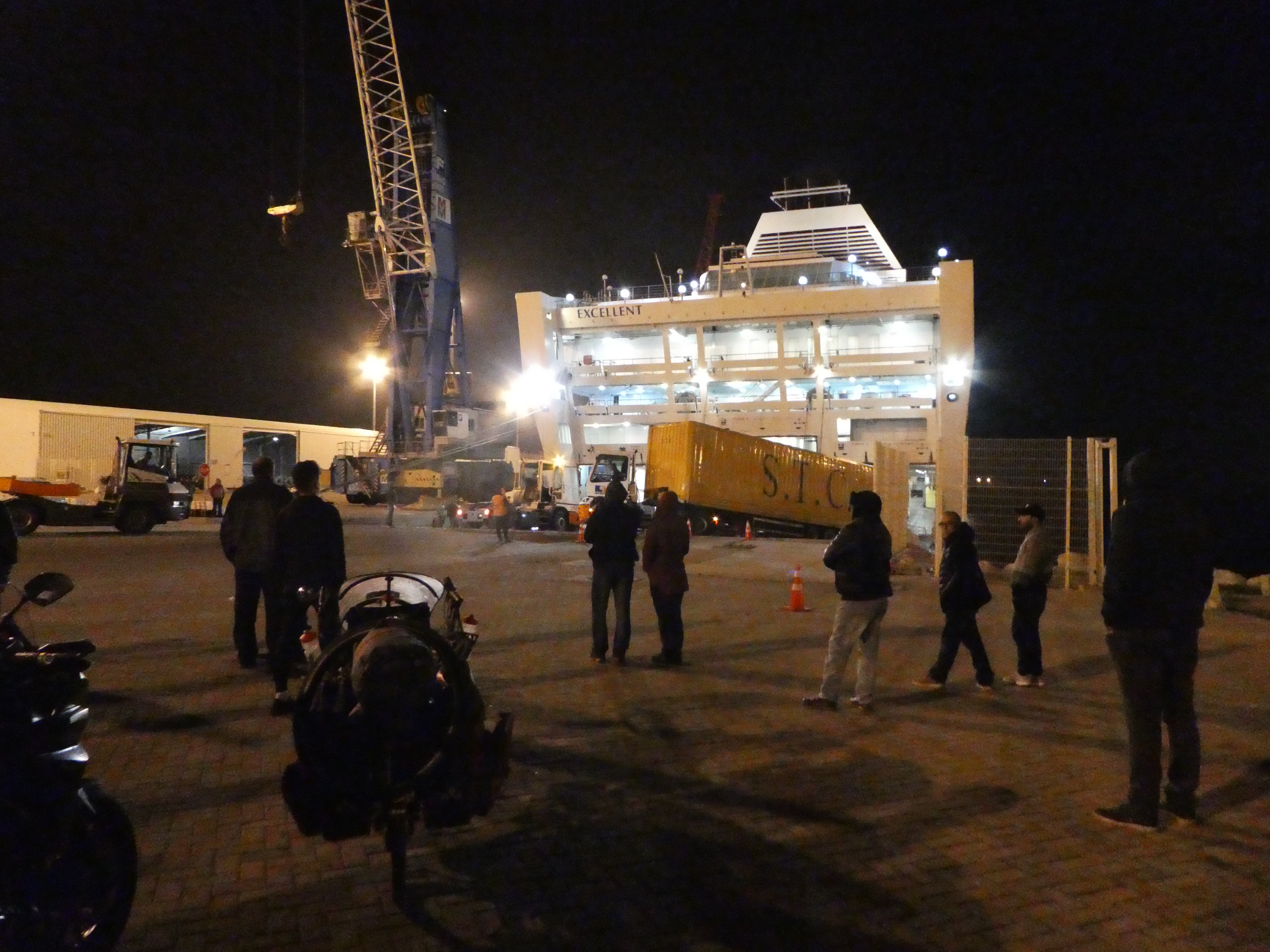 Waiting for embarkment in Tangier Med