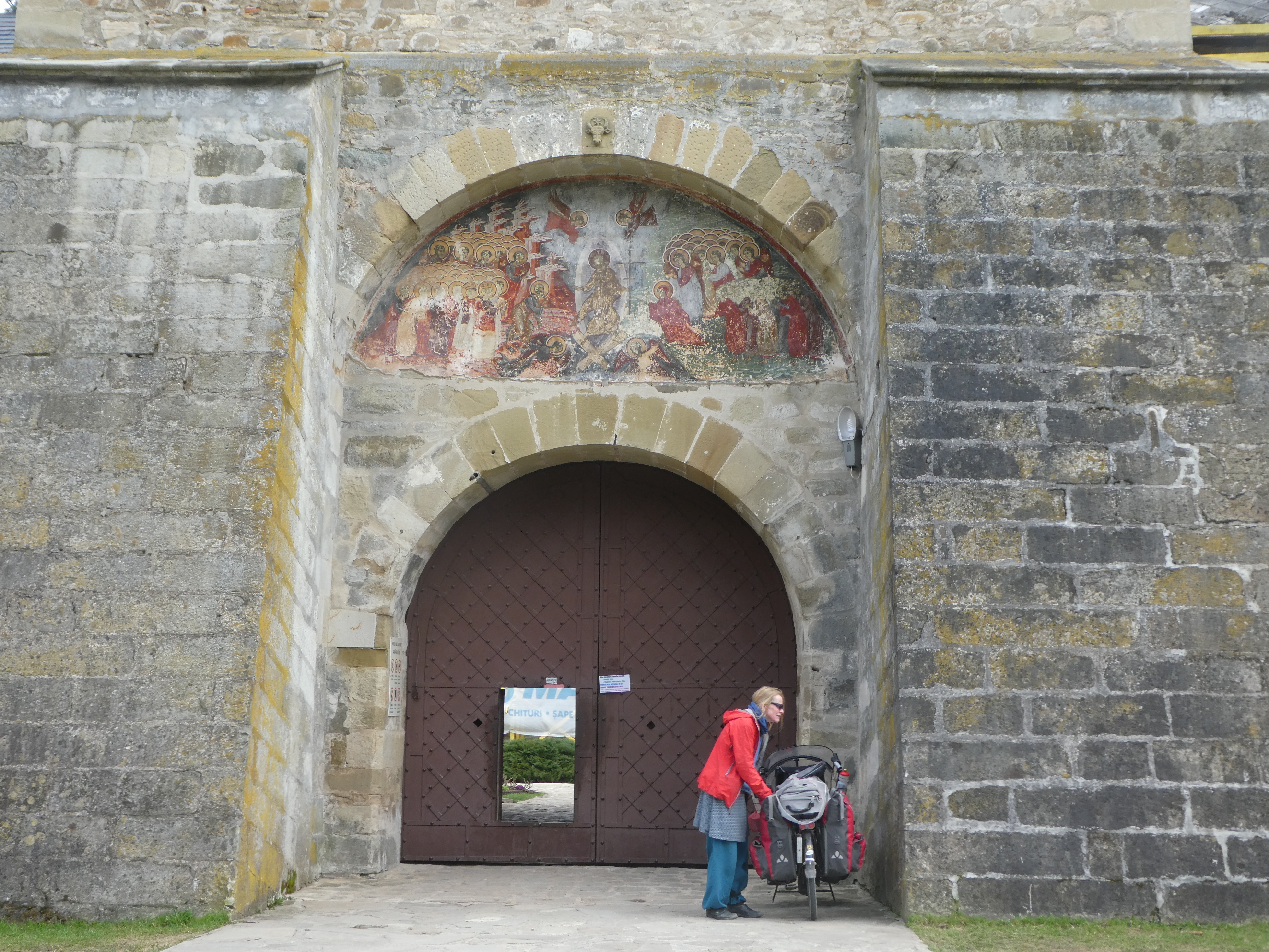 Entrance to Dragomirna Monastery
