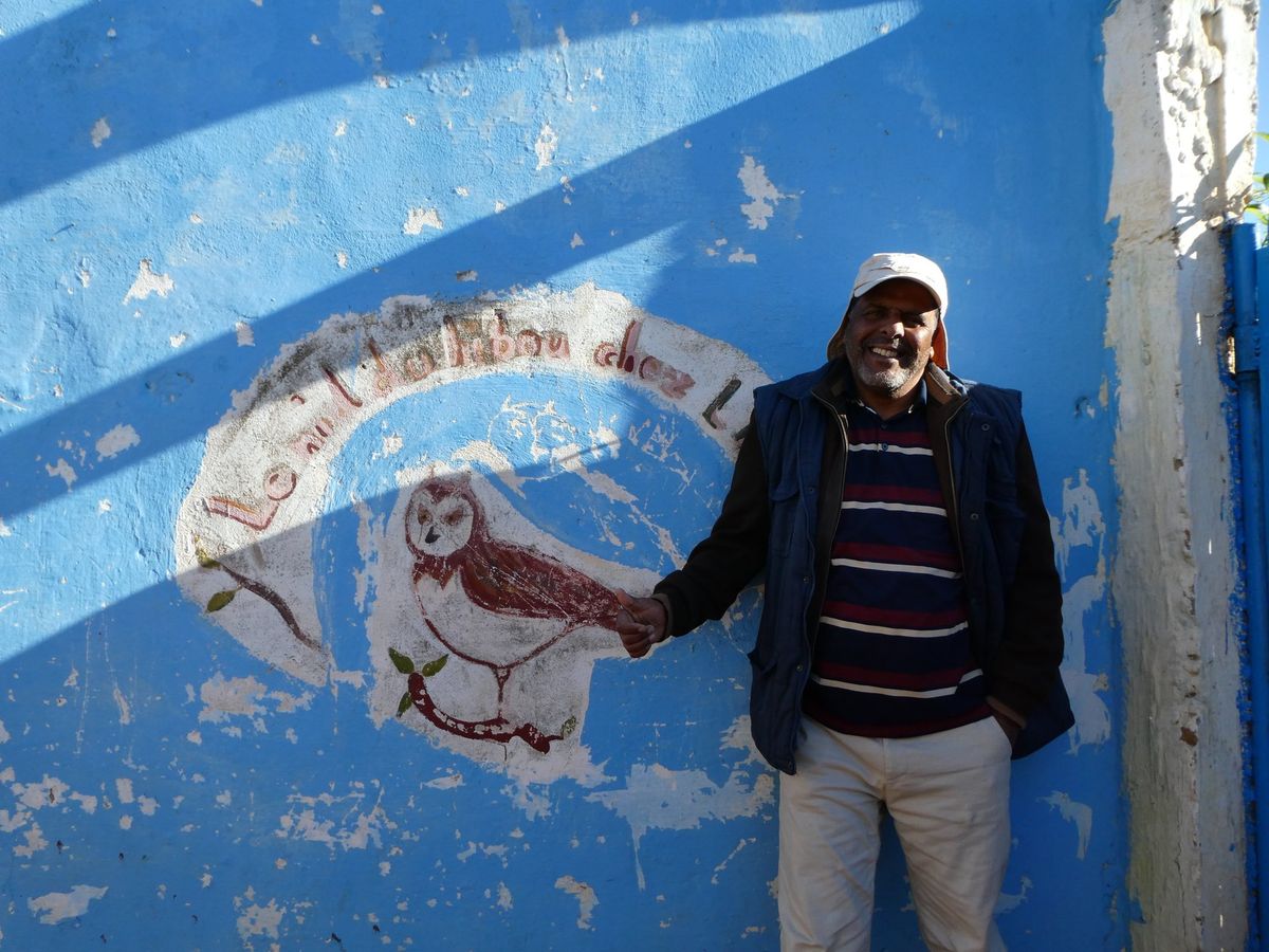 Khalil at his house "Le Nid du Hibou"